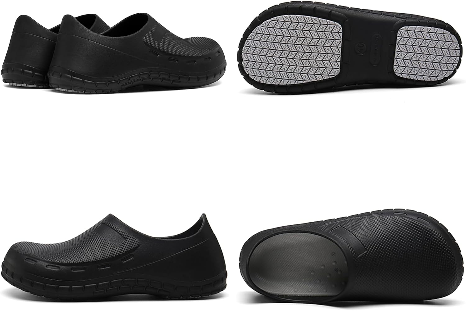 Haifago Men Non Slip Chef Shoes, Waterproof Oil Resistant Kitchen Work Clogs, Food Service Shoes for Restaurant, Zapatos Para Trabajar En Restaurante image number 5