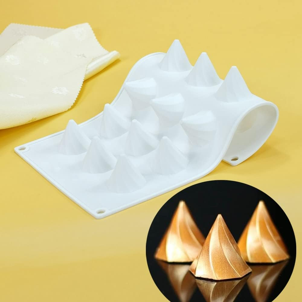 Mostsom Silicone Molds Chocolate & Cookie Molds - Perfect for Chocolate Covered Oreos, Cupcakes, Candies & Mini Soap Making (Peaks C) image number 3