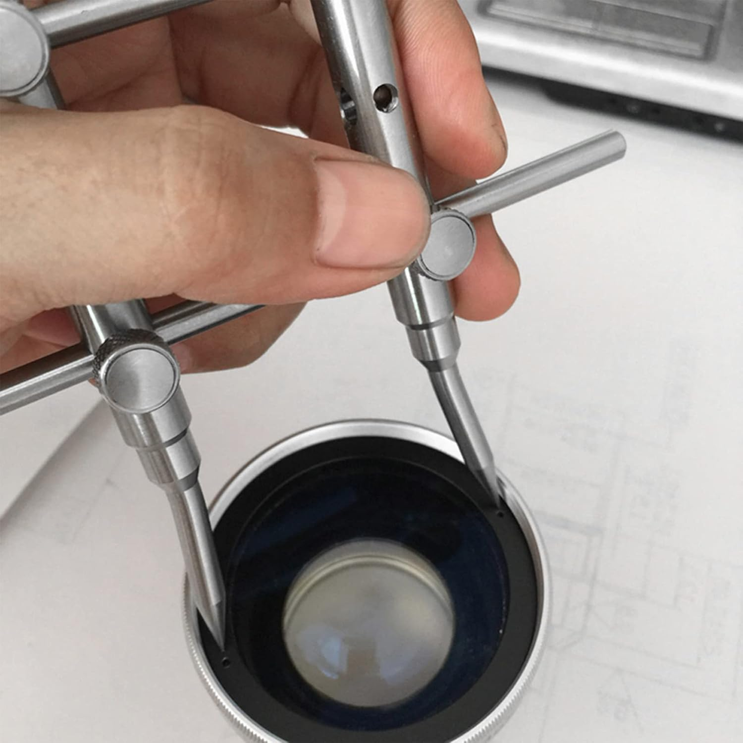 Joyzan Camera Lens Tool, Removal Wrench Metal Spanner Sets Opening Lenses Repair Wrenches Pointed Telescopes Tools Wrenchlens Repairing Open for Surveying Mapping Microscopes Bird Watching Mirrors image number 6