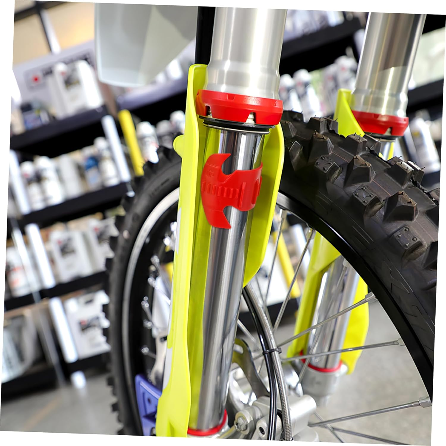 ULTECHNOVO 1Pc Fork Cleaner All Purpose Cleaner Motorcycle Absorber Cleaner Motorbike Supplies Absorption Cleaning Fork Front Seal Oil Cleaner Motorbike Tool Absorption Cleaning Tool Red image number 4