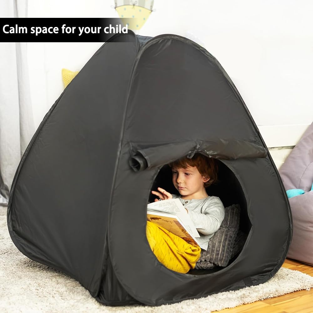 Sensory Tent, Calm Corner for Children, Blackout Sensory Tents for Autistic Children, Special Needs Dark Tent for Autism Sensory Room Equipment,Helps for SPD, Anxiety, Autism image number 4