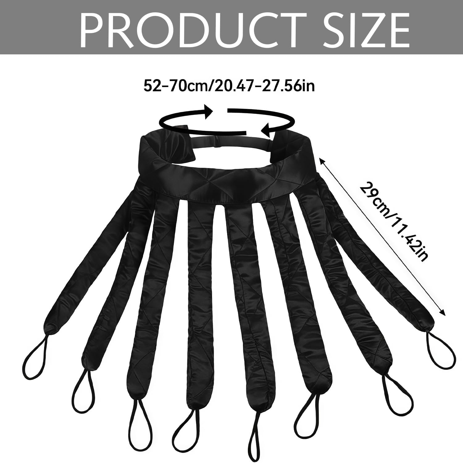 Heatless Headband, Octopus Hair Curler, Overnight Curls without Heat for Long Medium Hair, Silk Band, Soft Headband, Wave Tools for Women, Wave Formers, Overnight DIY Hair Stylin