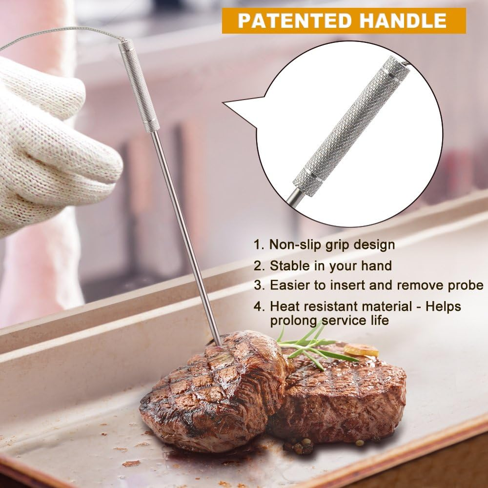 Thermopro Official Stainless Steel Probe Replacement Stainless Meat Probe for TP17/20/25/920/826 image number 3