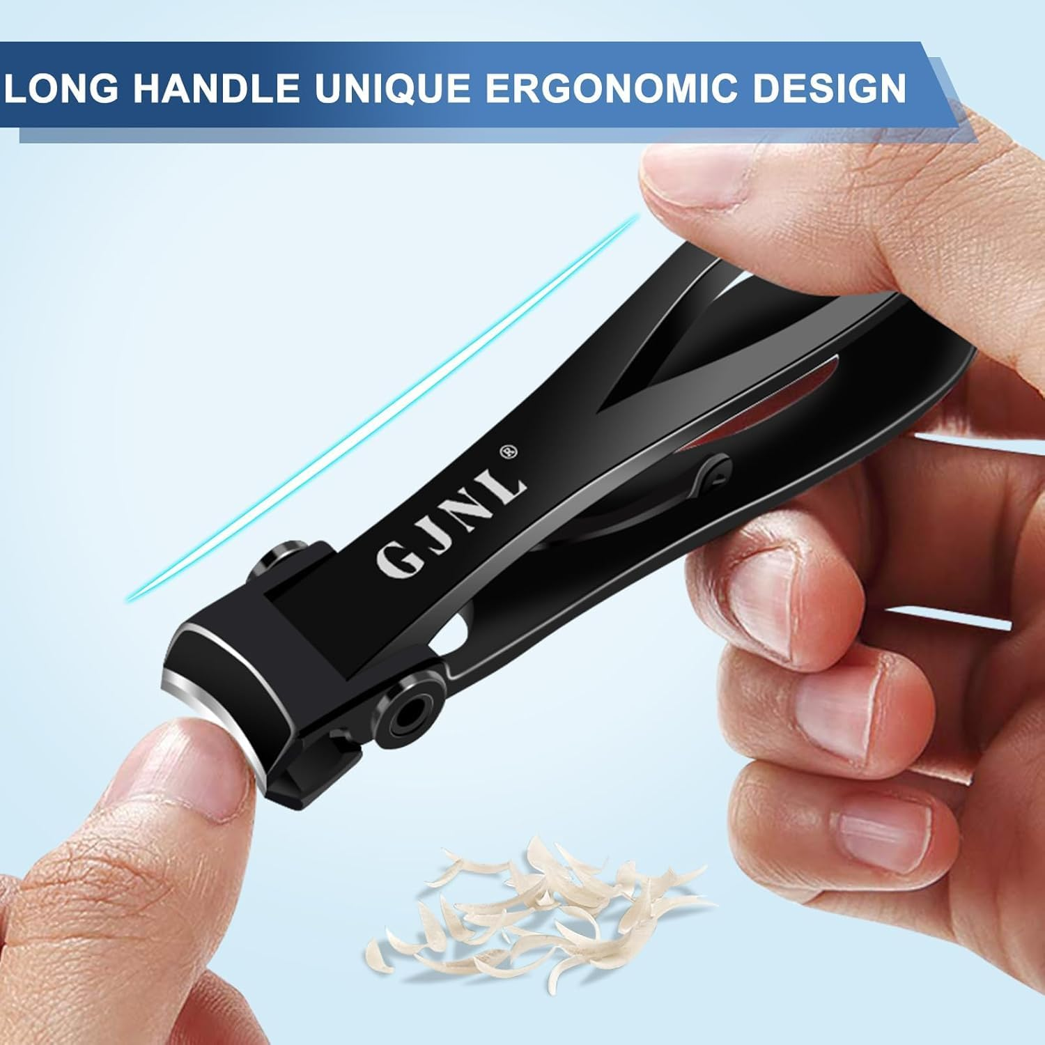Mens Stocking Stuffers 2025 Gifts for Men, Christmas Gift for Mens Dad Boyfriend Teens Him, Angled Head Long Handle Toe Nail Clippers for Men with Wide Jaw, Toenail Clippers for Thick Toenails image number 2