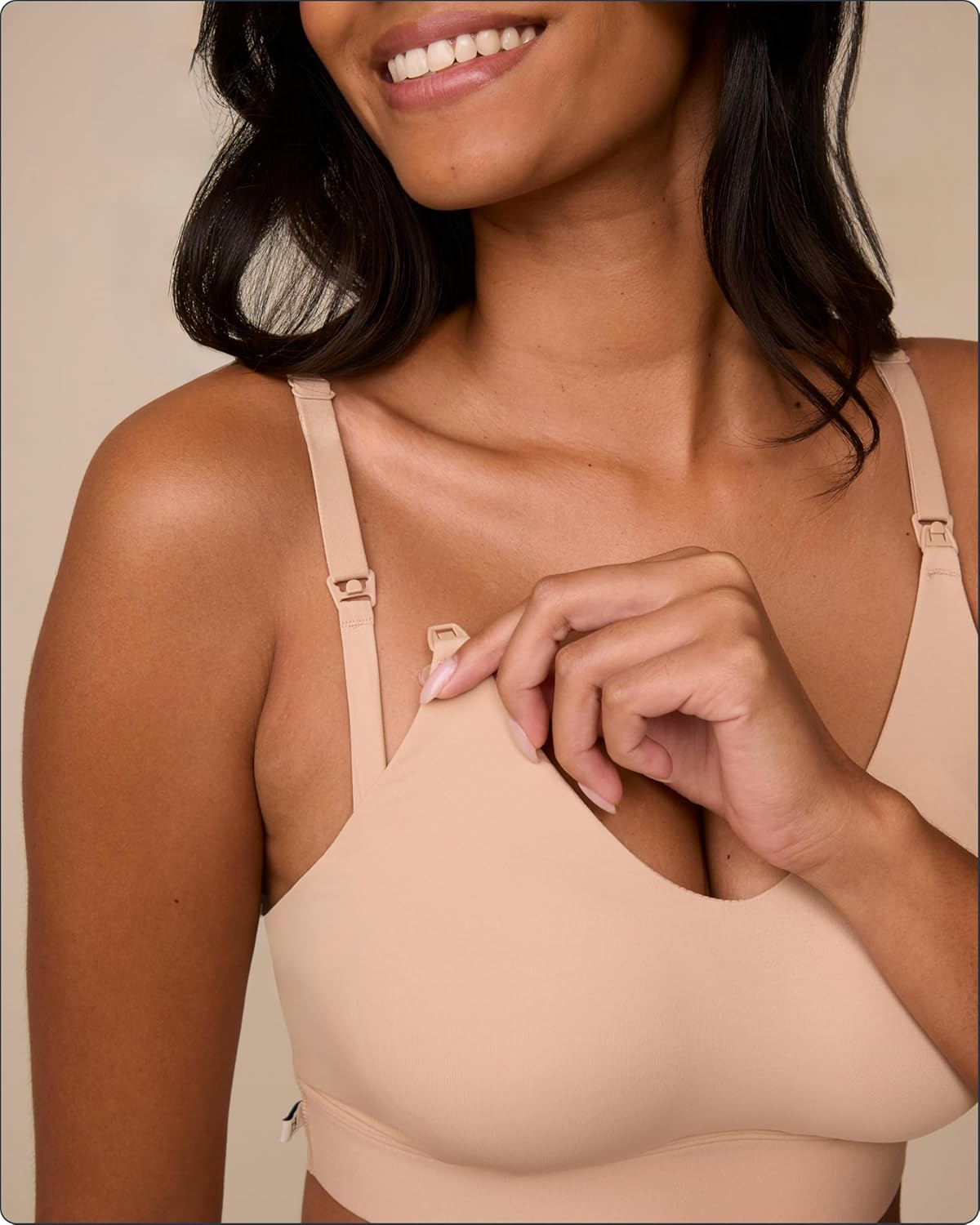 Harper Wilde Bliss Nursing Bralette - Ultra-Soft Maternity Bra - Black image number 5