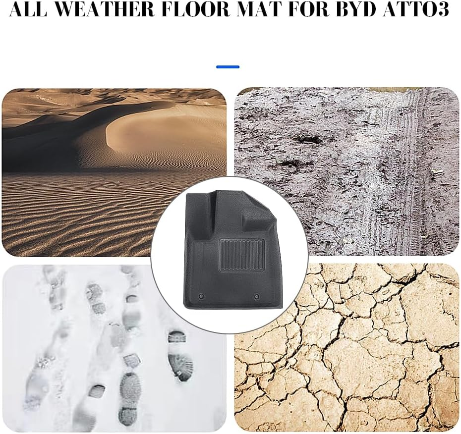 Evtrip Shark 6 PHEV 2025 Floor Mats Shark 6 PHEV RHD (3Pcs) Front+Rear Row Set Non-Slip Car Foot Pad image number 1