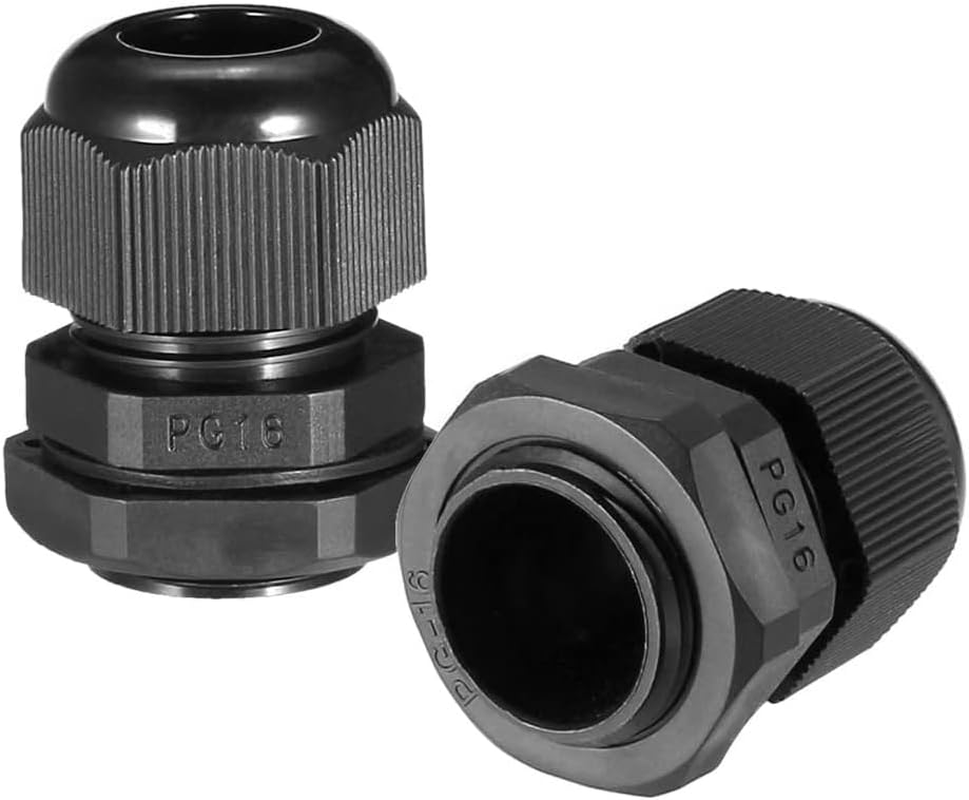 10Pcs Waterproof Nylon Cable Gland Kit IP68 Joints Adjustable Locknut Tool Set image number 4