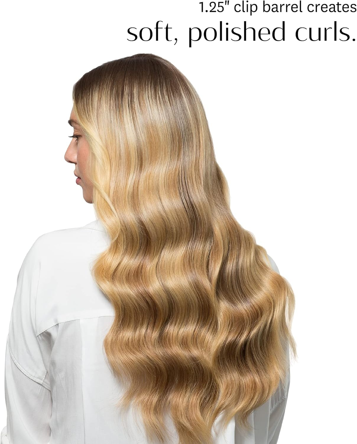 Polished Curls 32 Mm Interchangeable Clip Curling Iron Barrel image number 5