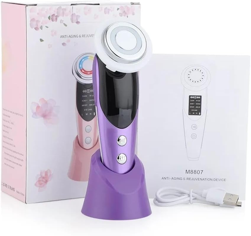 7 in 1 Face Lift Devices EMS RF Microcurrent Skin Rejuvenation Facial Massager Light Therapy anti Aging Wrinkle Beauty Apparatus image number 6