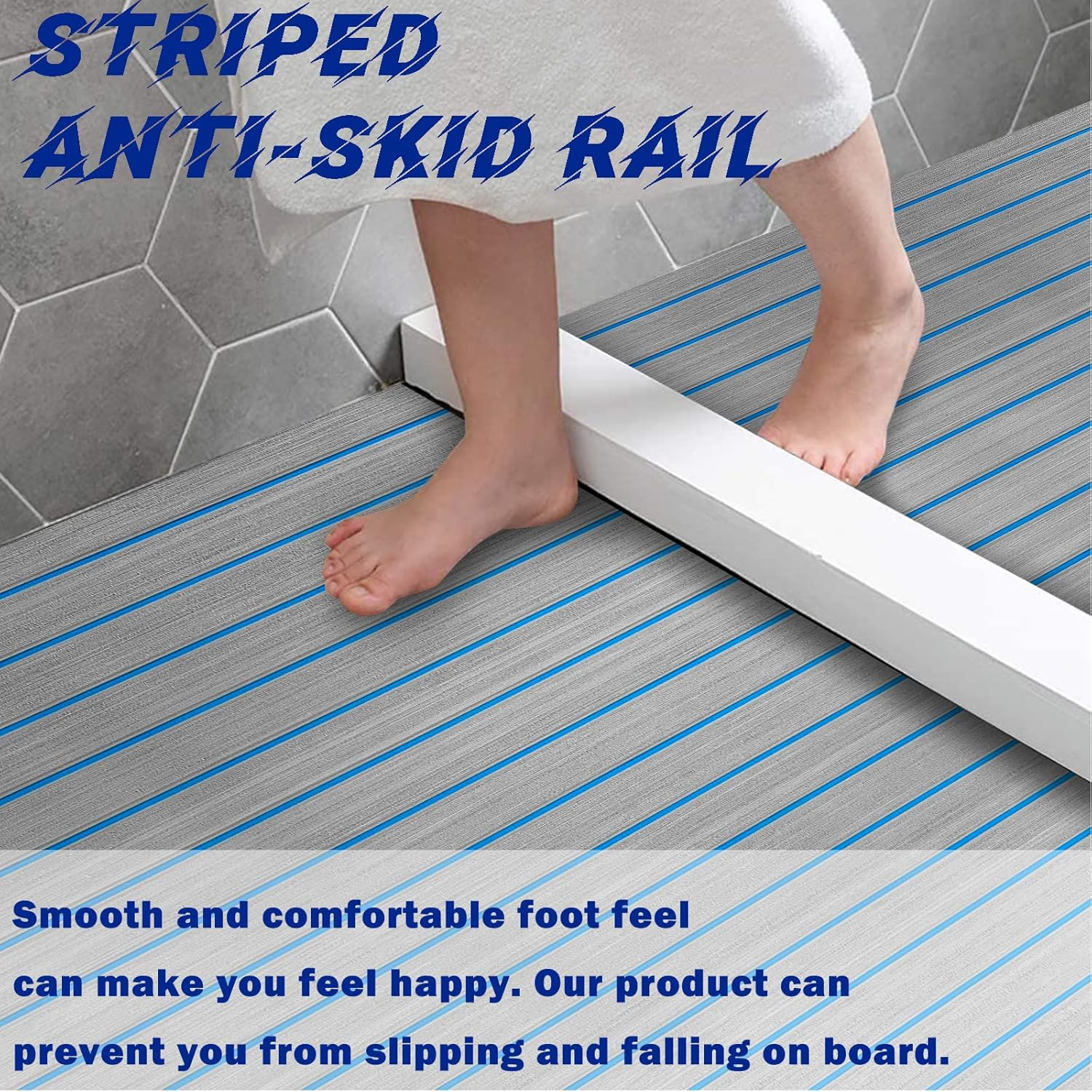 HXBYX Boat Flooring EVA Foam Boat Decking, Faux Teak Marine Mat Boat Carpet Sea Deck Marine Flooring for Motorboat RV Yacht Kayak Surfboard image number 1