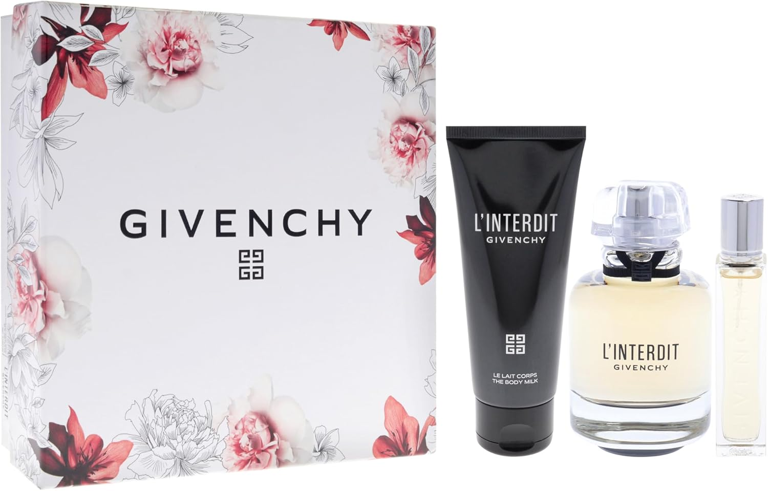 Linterdit by Givenchy for Women - 3 Pc Gift Set 2.7Oz EDP Spray, 0.42Oz EDP Spray, 2.5Oz Body Milk image number 6