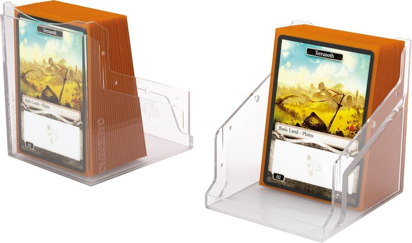 Gamegenic Bastion 100+ XL Deck Box - Compact, Secure, and Perfectly Organized for Your Trading Cards! Safely Protects 100+ Double-Sleeved Cards, Clear Color, Made image number 3