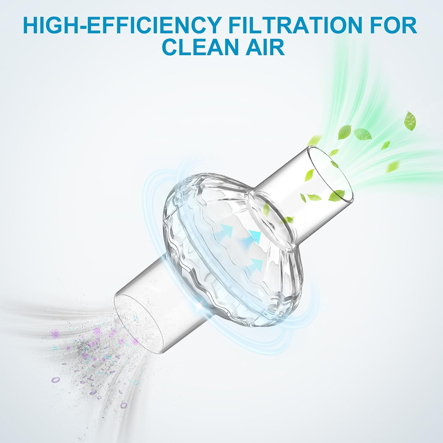 3 Packs CPAP Replacement Filter Compatible with Resmed and Dreamstation, Universal Fit-Inline Filter for 22MM Tubing and Most Machines, Ensure Super Fresh Air, Great-Value Supplied by Airsmart