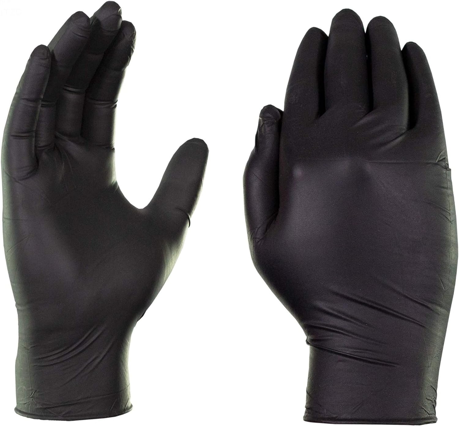 10X Box (1000 Gloves) Glove Connect 6G Black Nitrile Gloves, 4.7 Mil Thickness image number 1