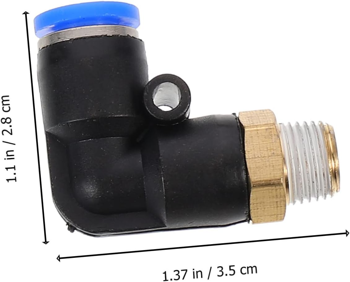 12Pcs 90 Degree Air Pipe Quick Connect Right Angle Tube Fittings for Efficient Sealing Performance image number 5