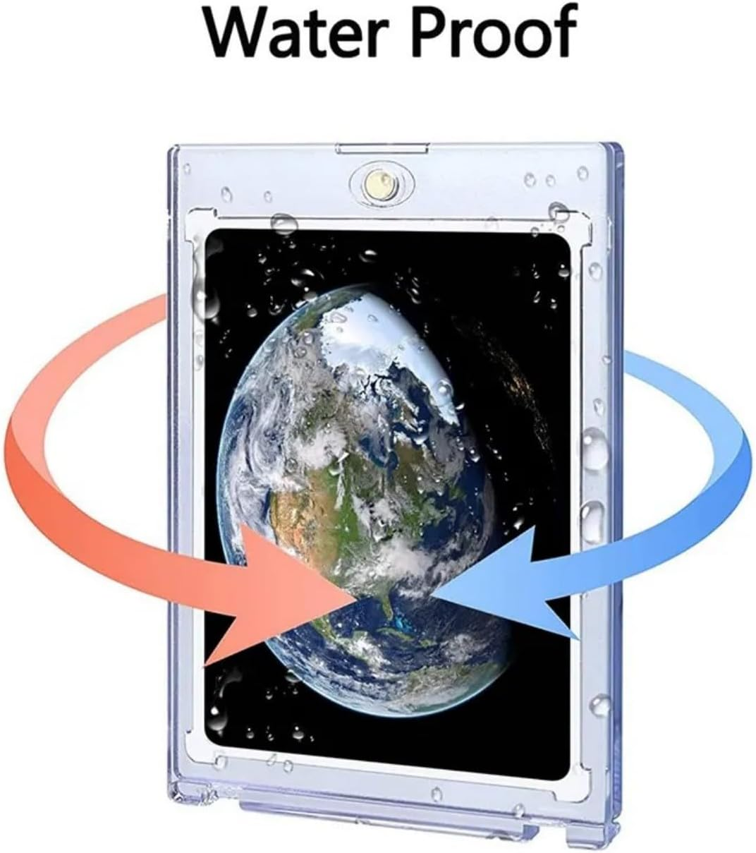 Magnetic Card Holder, 35 Pt Premium Waterproof Card Protectors, Compact Design for Sports Cards and Business Cards (10, 4In) image number 3