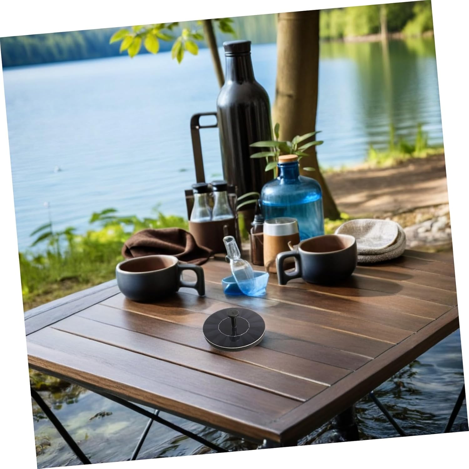 Milisten Solar Floating Fountain Pump Compact Solar-Powered Water Feature for Ponds Pools Birdbaths Outdoor Landscaping Decor with Smart Circulation and Design