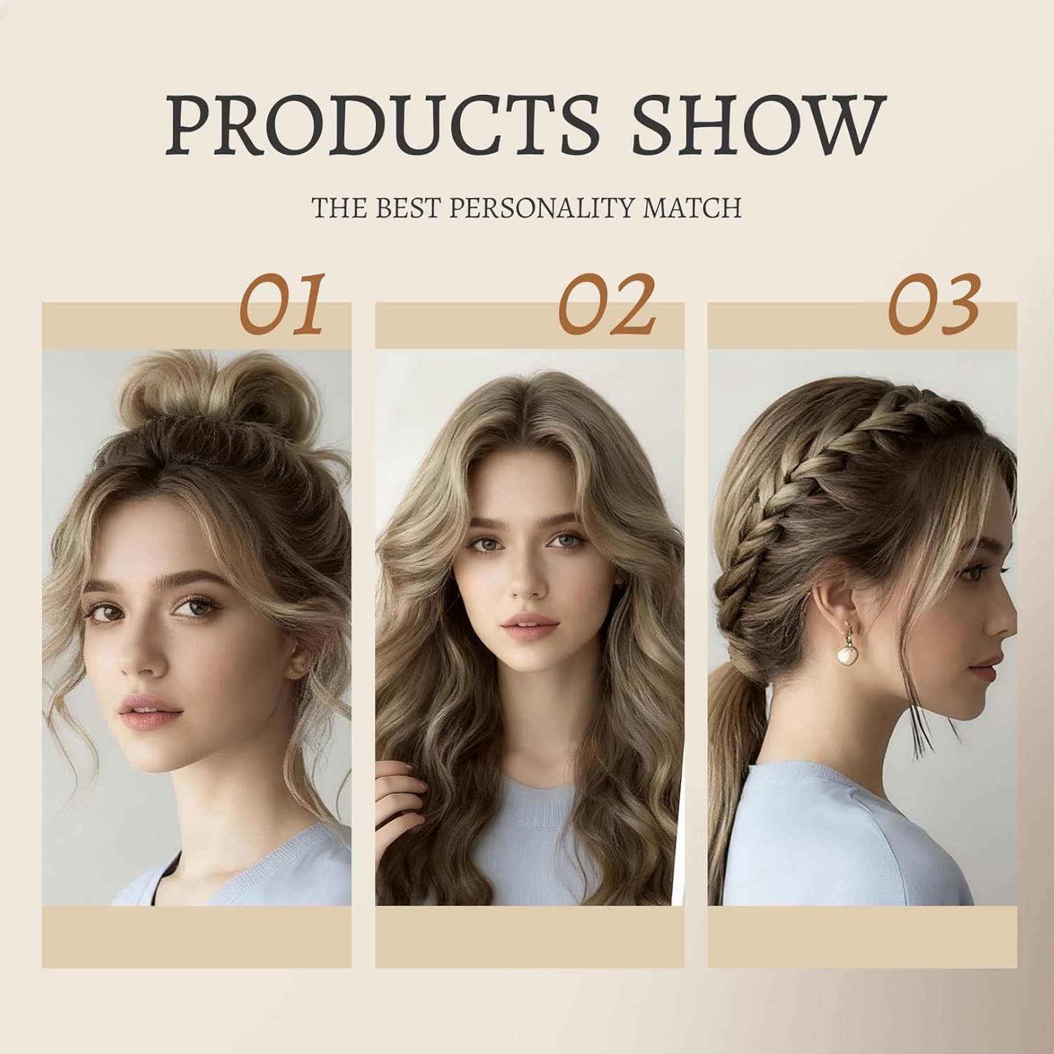 Clip-In Real Hair Extensions, 4 Pieces, 50 Cm, Hair Extensions Clip in for Women, Everyday and Special Occasions