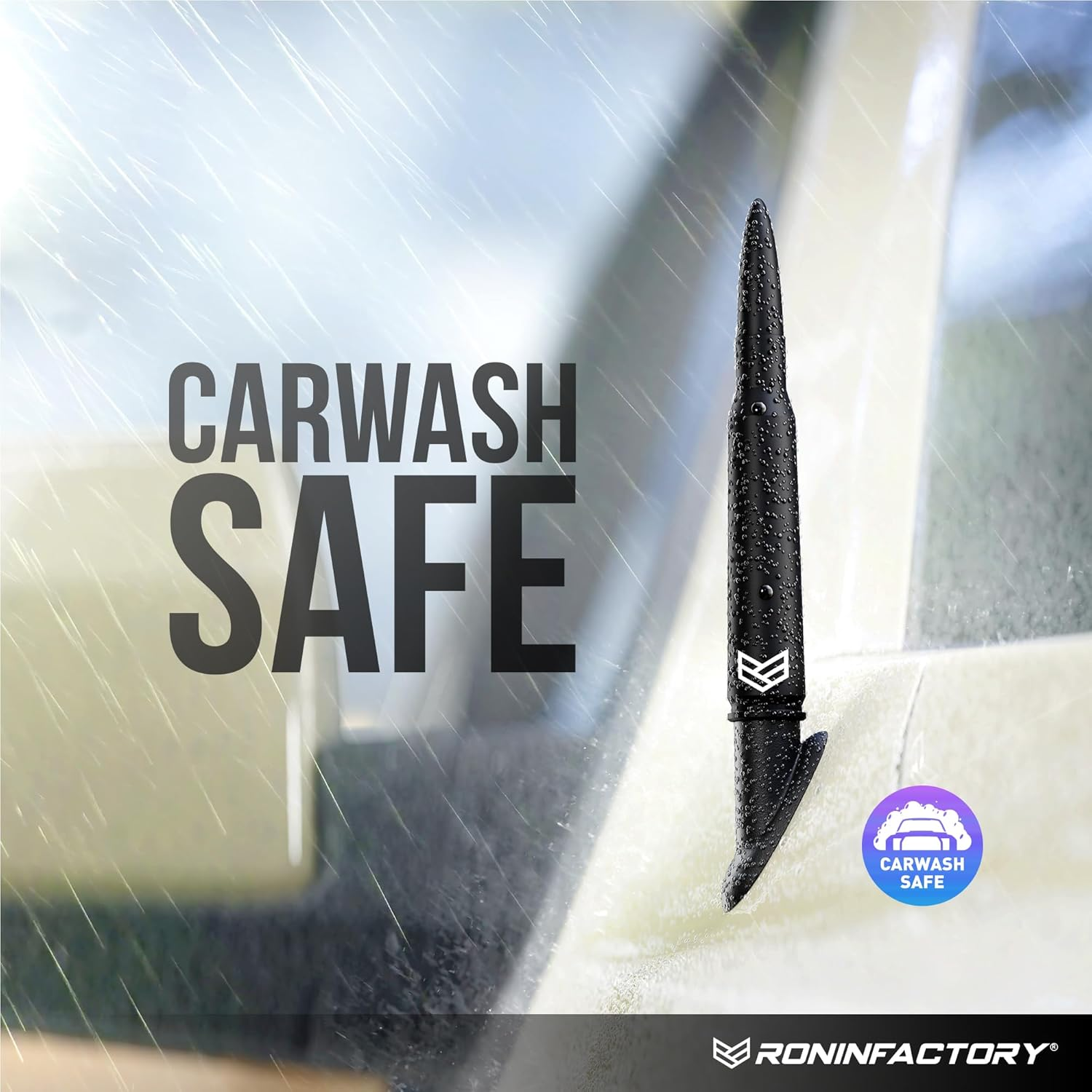 Ronin Factory Antenna for Ford F150 F250 F350 Ford Raptor Bronco Accessories Truck F-150 Accessories & Dodge RAM 1500 anti Theft Short Replacement Antenna (Smartlock)