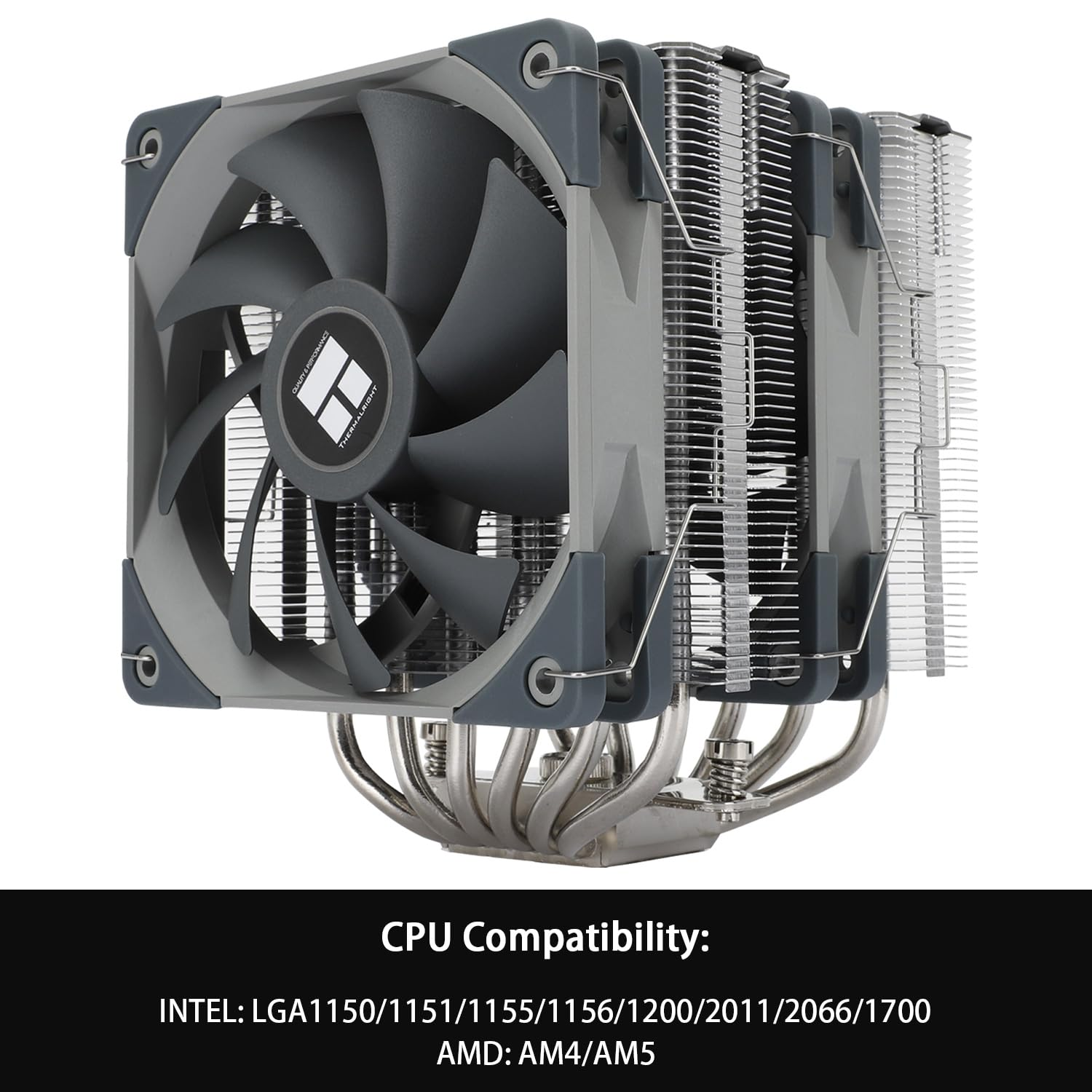 Thermalright Peerless Assassin 120 CPU Air Cooler, PA120, 6 Heat Pipes CPU Cooler, Dual 120Mm TL-C12 PWM Fan, Aluminium Heatsink Cover, AGHP Technology, for AMD AM4 Am5/Intel 1150/1151/1200/1700/2066 image number 2