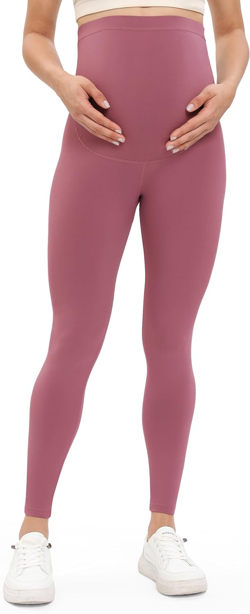 Buttergene Women'S Maternity Leggings over the Belly Maternity Workout Pants Pregnancy Yoga Leggings