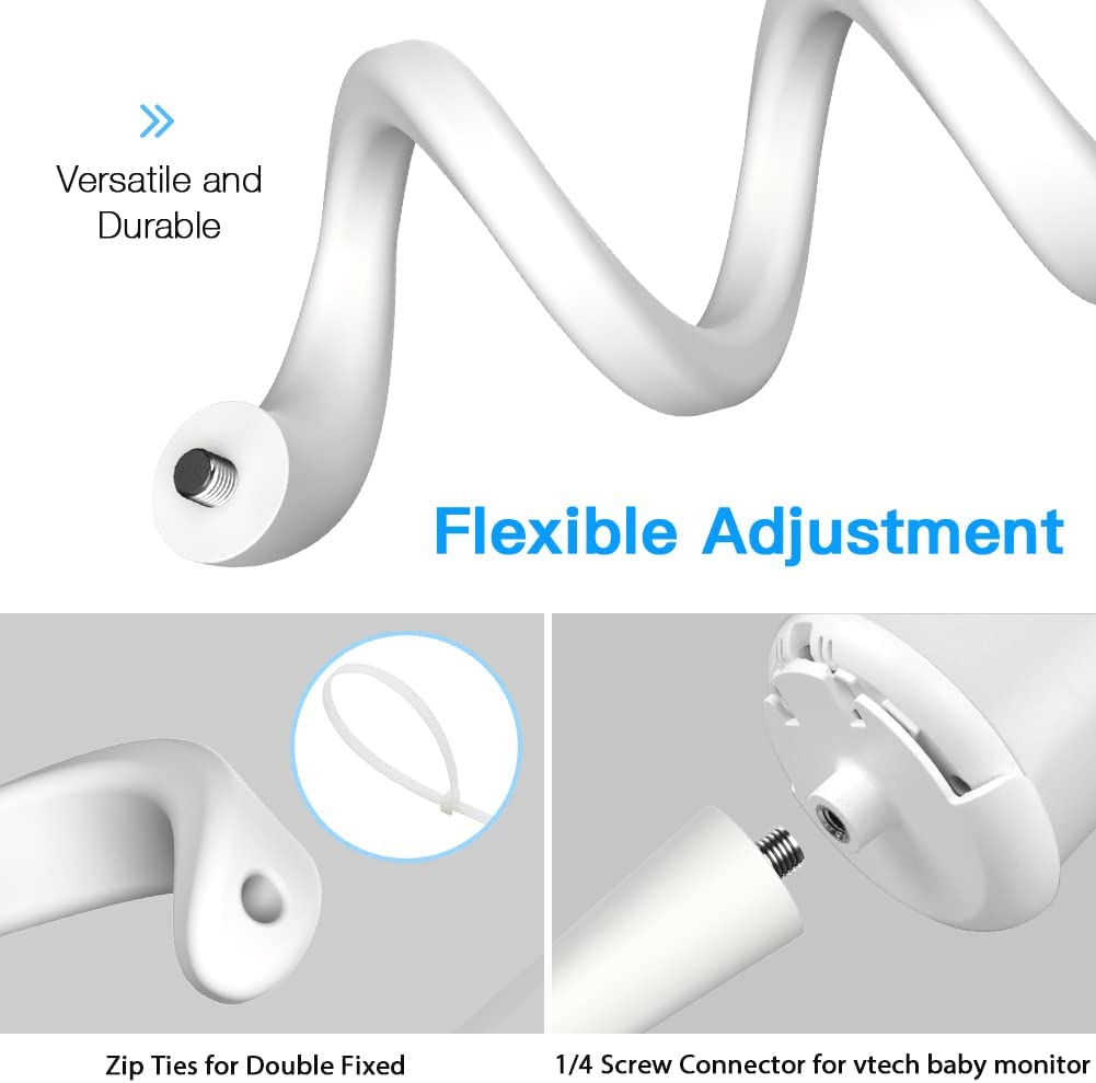 HOLACA Flexible Twist Mount Bracket for Vtech RM5754,RM5854,RM7754 Baby Monitor image number 3