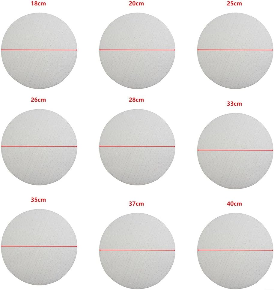 Reusable Silicone Rice Cooker Pad,Fireproof Thickened Silicone Rice Mat for Rice Cooker Non-Stick round Steamer (26Cm) image number 3