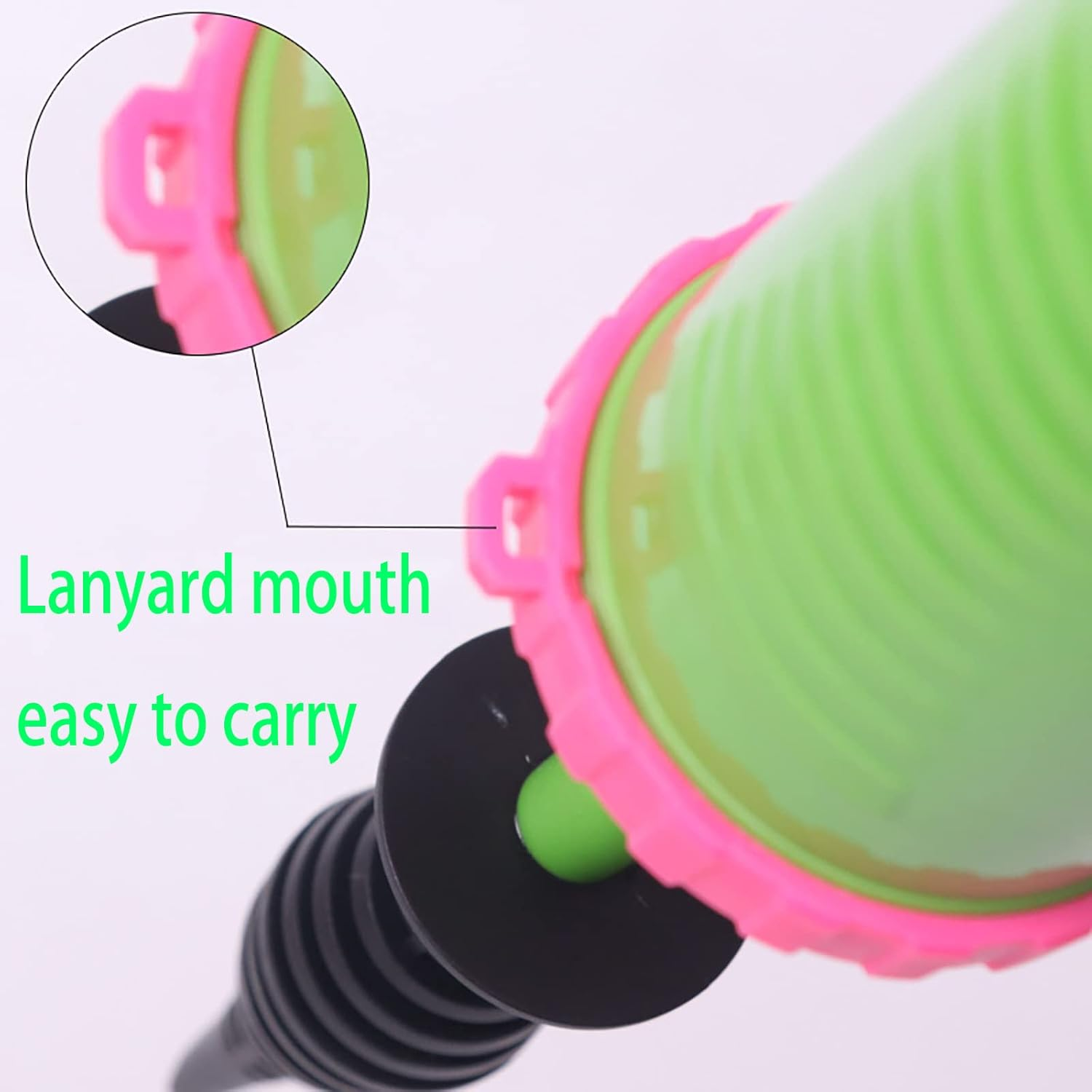 Balloon Pump Handheld Two-Way Dual Action - Hand Blower Air Pumper for Balloons - Ballon Inflator Pumping - Manual Baloon Inflators Machine - Pink image number 3