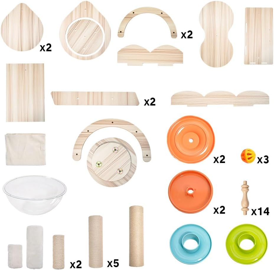 Melpet Cat Tree Tower Floor-To-Ceiling Cat Climbing Scratching Post, Adjustable Height 2.5-2.8M with Observation Deck and Space Capsule for Multiple Cats image number 1