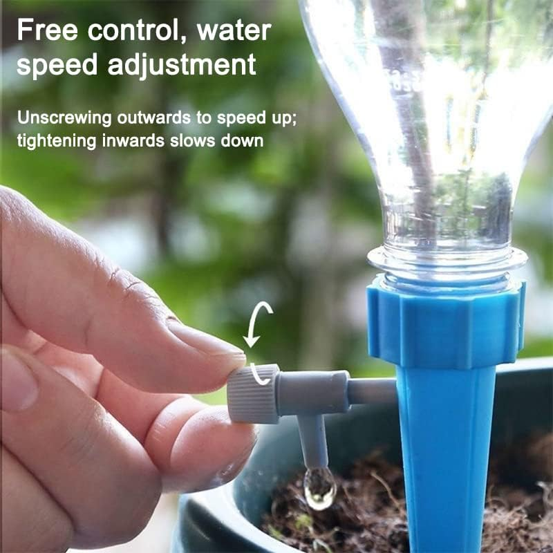 20 Pack Self Watering Spike, Plant Watering Globes Garden Automatic Watering Tool, Automatic Drip Irrigation Self-Watering Stakes Moist Roots for Houseplant image number 5
