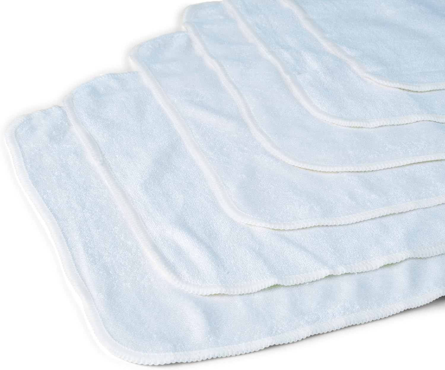 6-Pack Organic Bamboo Baby Wash Cloths - Ultra Soft Baby Face Washer, Newborn Bath Essential, Gentle Towel for Sensitive Skin - Super Absorbent Baby Washcloth for Everyday Use by Zoe Sage (Submarine)