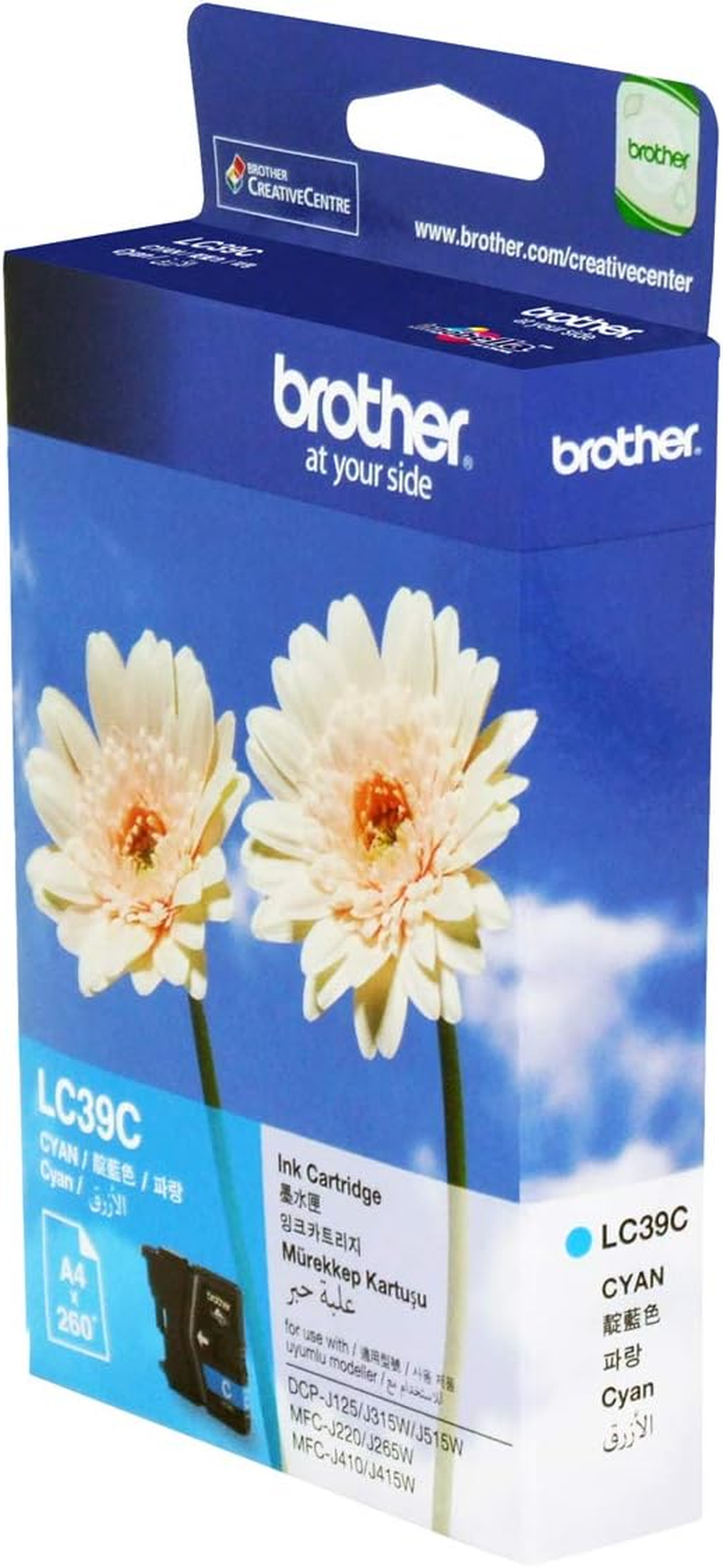 Brother Genuine LC39BK Ink Cartridge, Black, Page Yield up to 300 Pages, (LC-39BK) for Use With: MFC-J220, MFC-J265W, MFC-J415W - Magenta image number 4