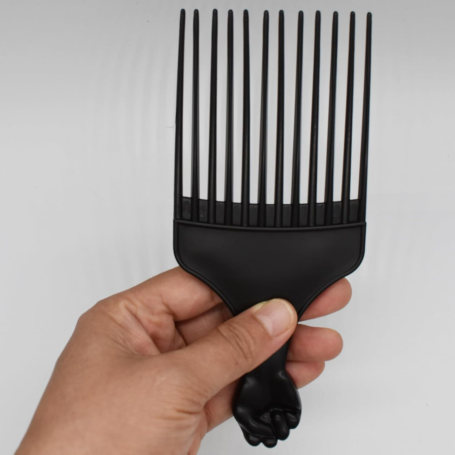 Professional Afro Pick Comb Hairdressing Detangling Comb Afro Braiding Comb for Wigs Natural African Thick Curly Long Short Hair Styling for Men Women Hair Salon image number 6