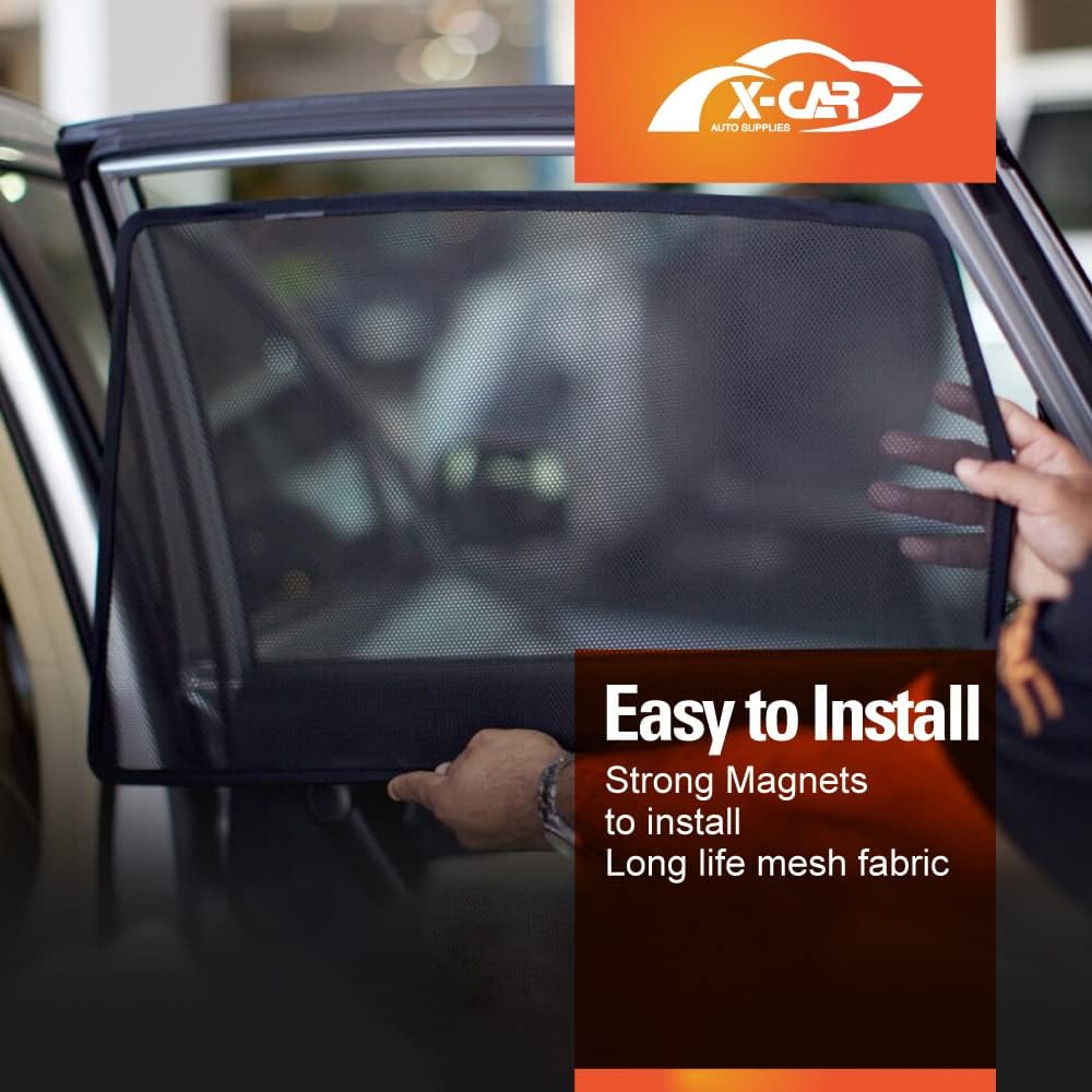 X-CAR Port Rear Window Sun Shade for Mitsubishi ASX 2010-2025 Magnetic Car Sun Blind Mesh image number 2