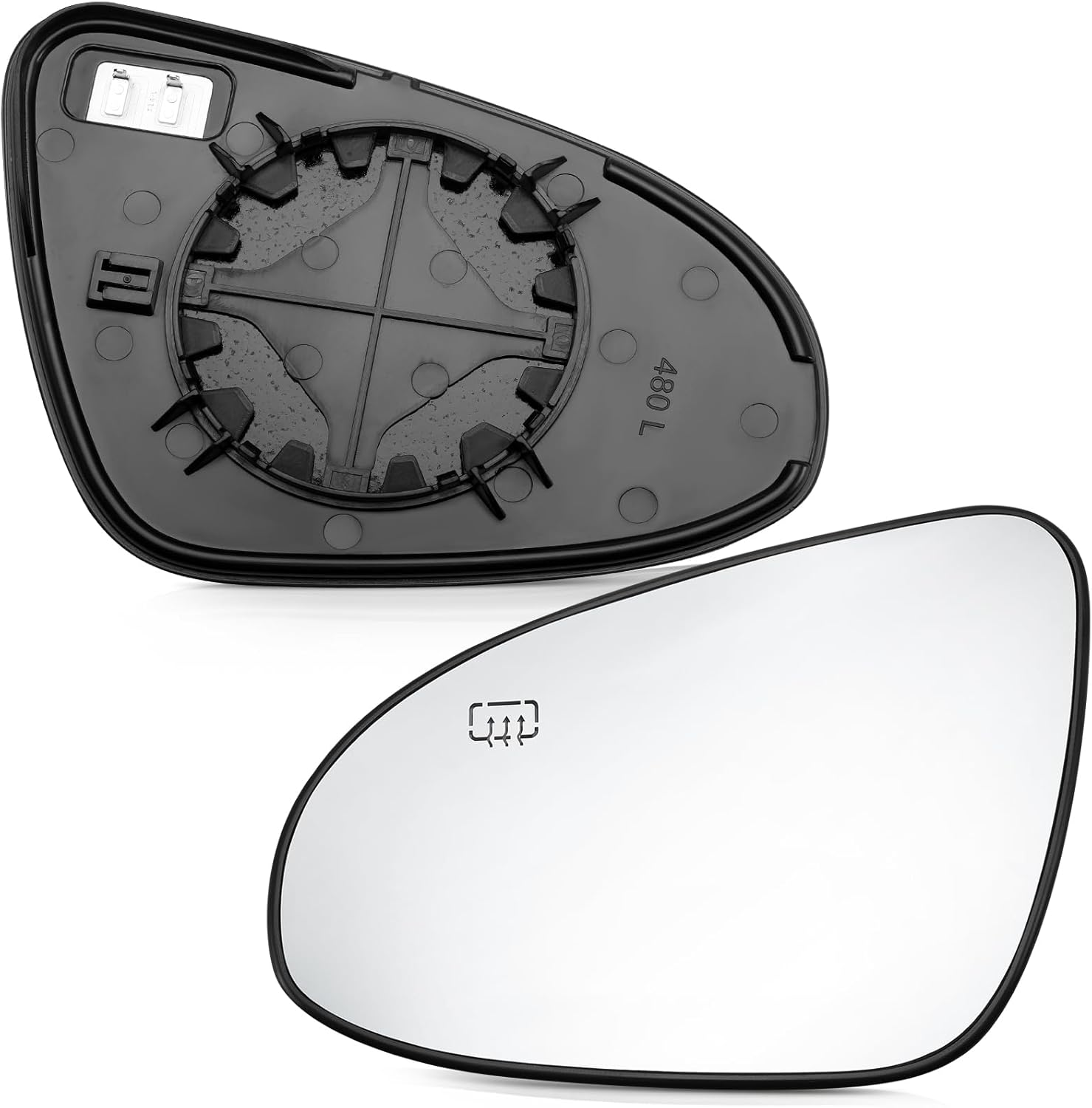 LOIYLLEN Left Side Mirror Replacement for Toyota Corolla 2014 2015 2016 2017 2018 2019 - Left Side Mirror Glass, Rear View Mirrors Glass with Power Heated image number 3