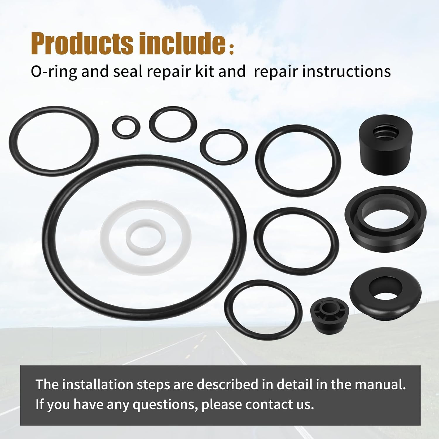 O-Ring and Seal Service Kit Compatible with Trail-A-Mate Red Jack image number 2