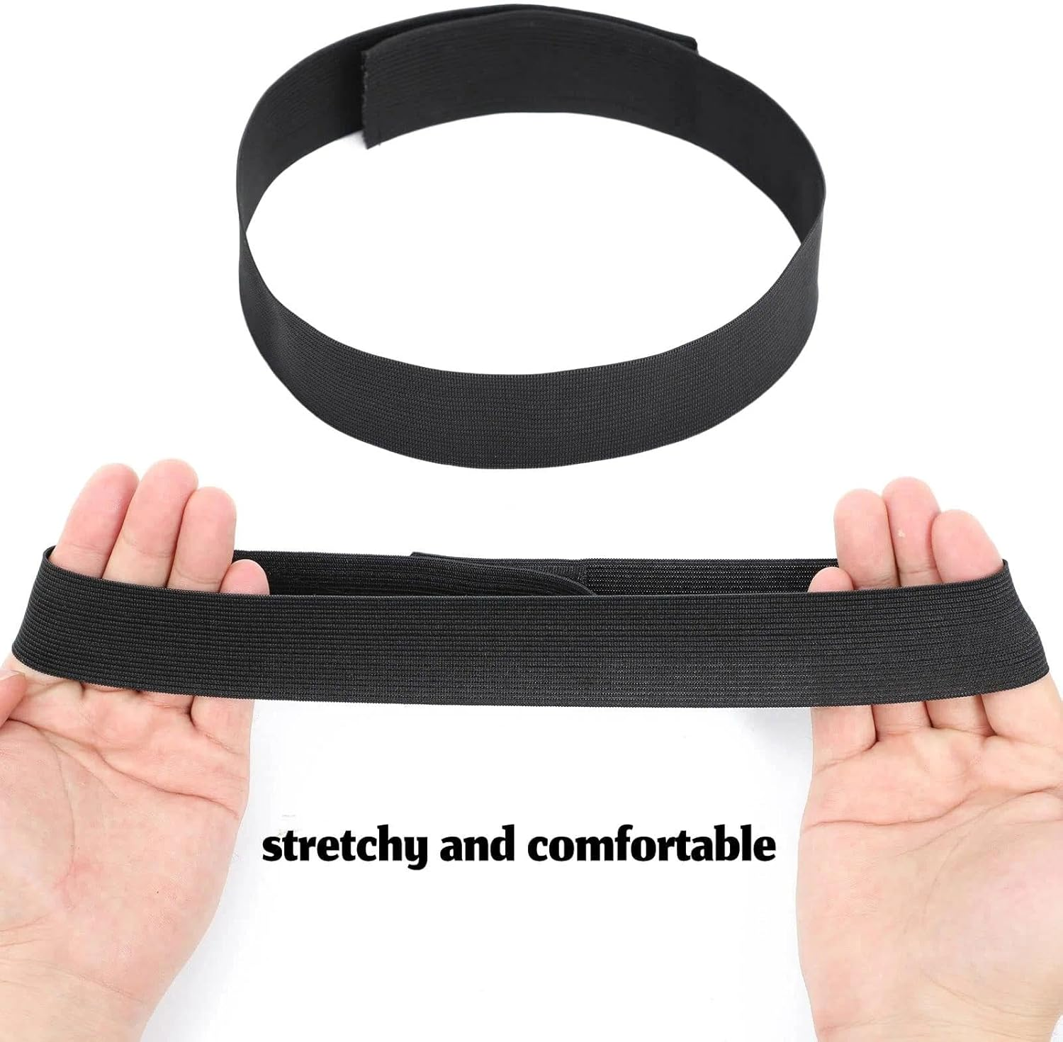 Wig Grip Elastic Band for Wigs, 2PCS Adjustable Wig Bands with Strong Hold, Black - SZTTY image number 3