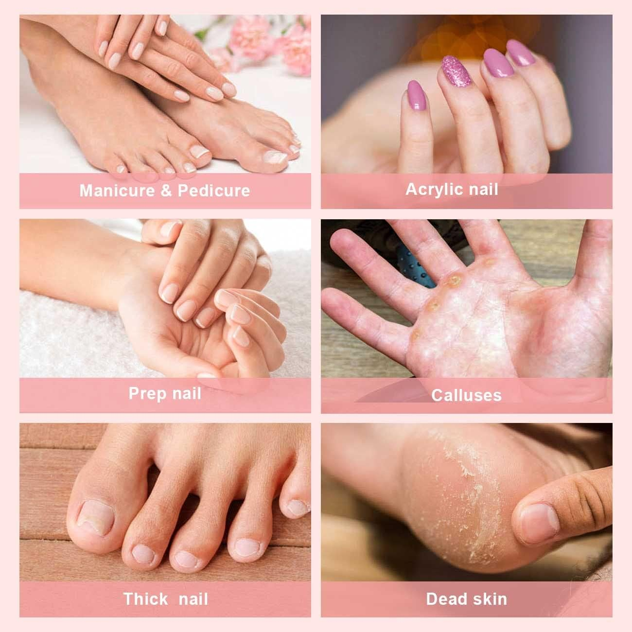 Rolybag Sanding Bands for Nail Drill Sanding Bands#80#150#240 Grits 210Pcs Color Coarse Fine Nail Sanding Bands 2Pcs Nail Drill Bits 3/32" Mandrel Bits Portable Storage Box Set image number 5