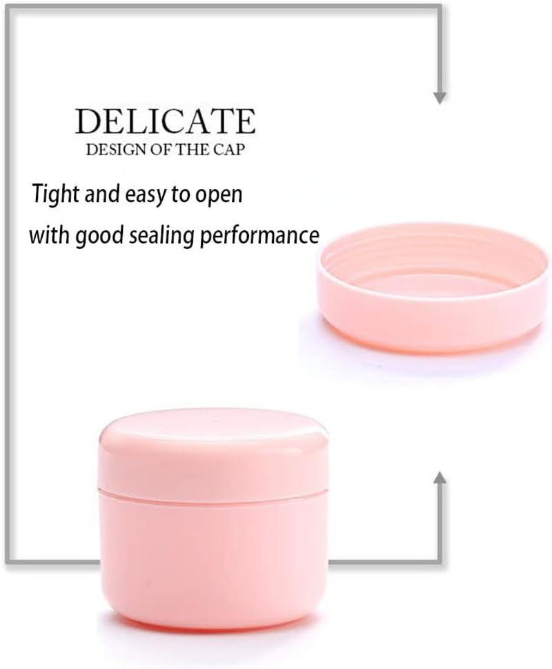 12Pcs Plastic Small Travel Containers - Leakproof Refillable Cosmetics Jars with Lids and Scoops for Makeup Samples image number 6
