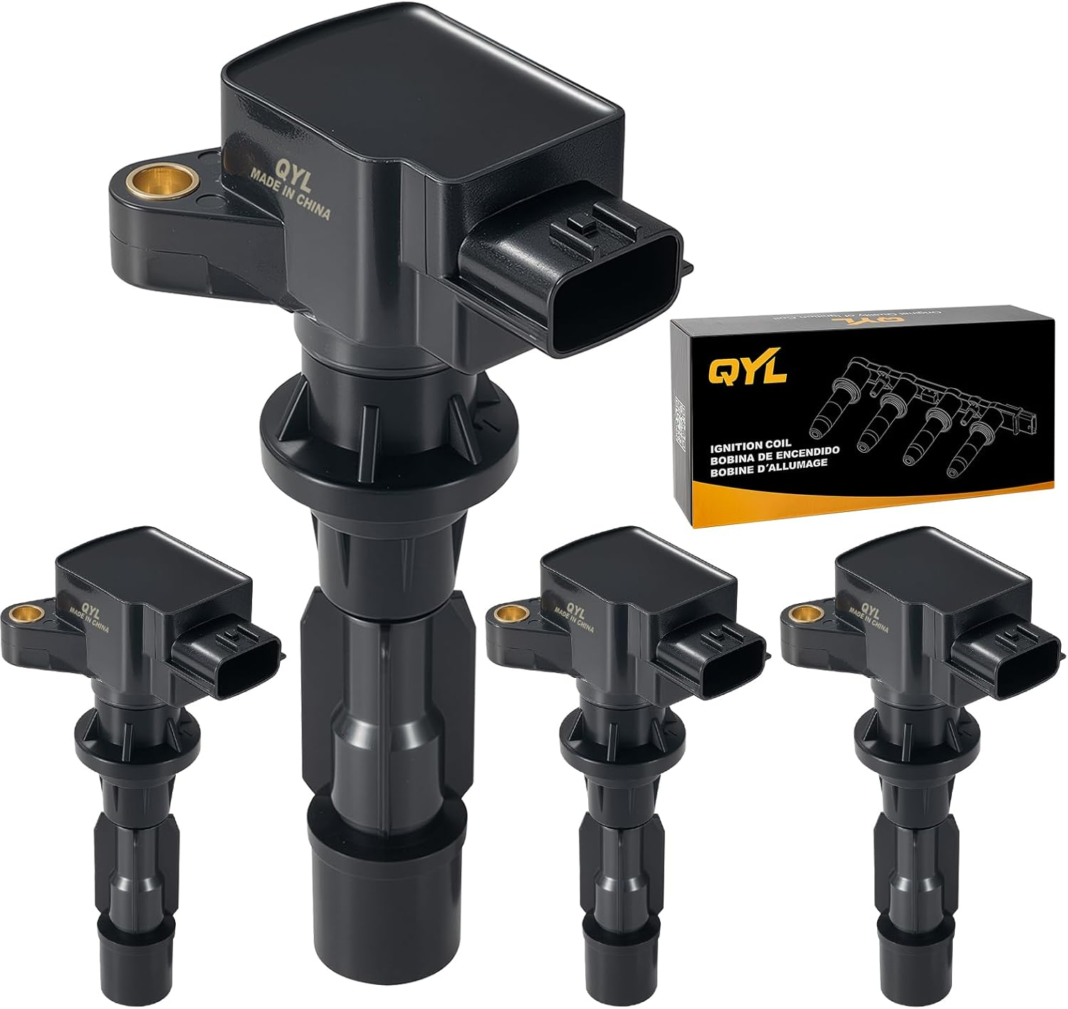 QYL Pack of 4Pcs Ignition Coils Replacement for Mazda 3 6 2006-2013 CX-7 2007-2012 Mx-5 Miata 2006-2015 #UF540 L3G218100A C1683 5C1740 image number 6