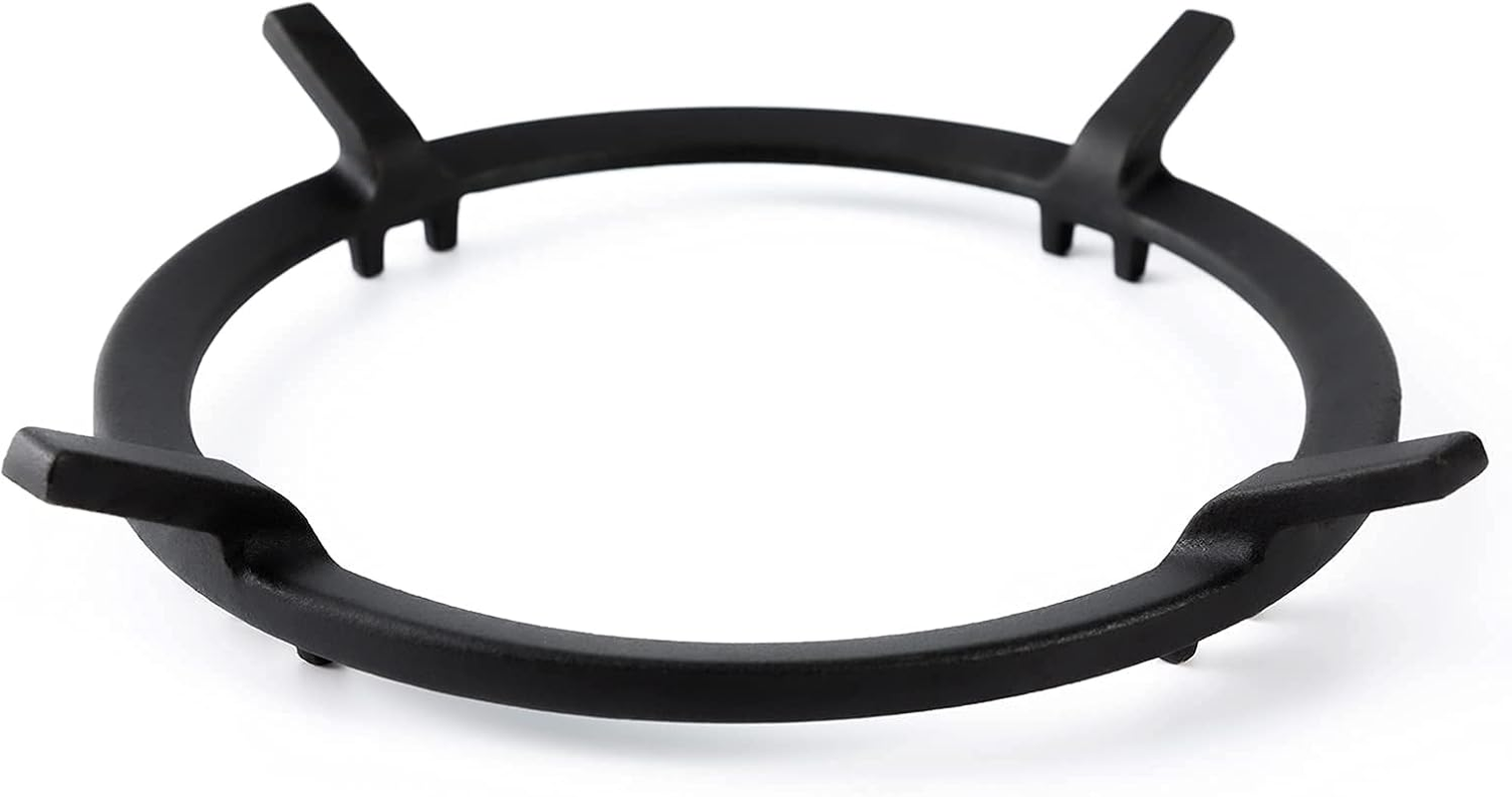 Wok Ring, W10216179 Replacement Parts Wok Support Ring for Gas Stove GE, Whirlpool, Kitchenaid, Kenmore, Jenn Air, Bosch, Samsung Etc Gas Range Parts Cast Iron Wok Stand Rack Set Cookware Accessories image number 1