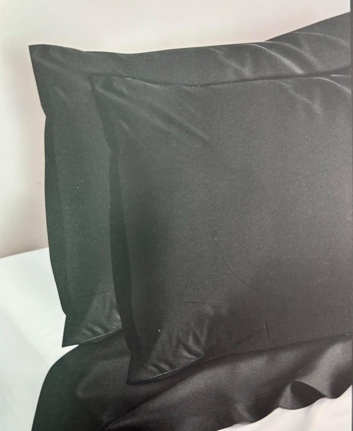 Flat Sheet - Pillowcase, Mattress Cover, Brushed Microfiber, Flat Sheet for Bed (90Cm, 105Cm, 135Cm, 150Cm and 180Cm) Bedding Set (319 Grey, 40 X 60 Cm (Pack of 2), Plain image number 4