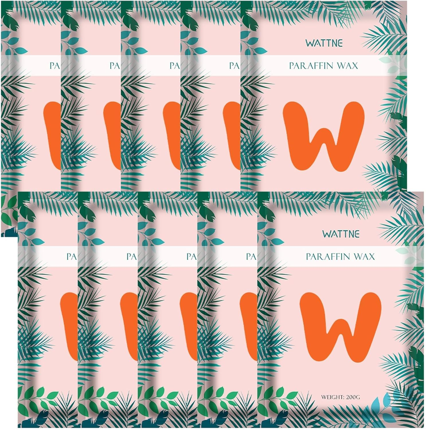 WATTNE Paraffin Wax Refills - 4.4 Lbs Use in Paraffin Wax Machine for Hand and Feet,Relieve Stiff Muscles and Pain, Deeply Hydrates Skin (Peach)