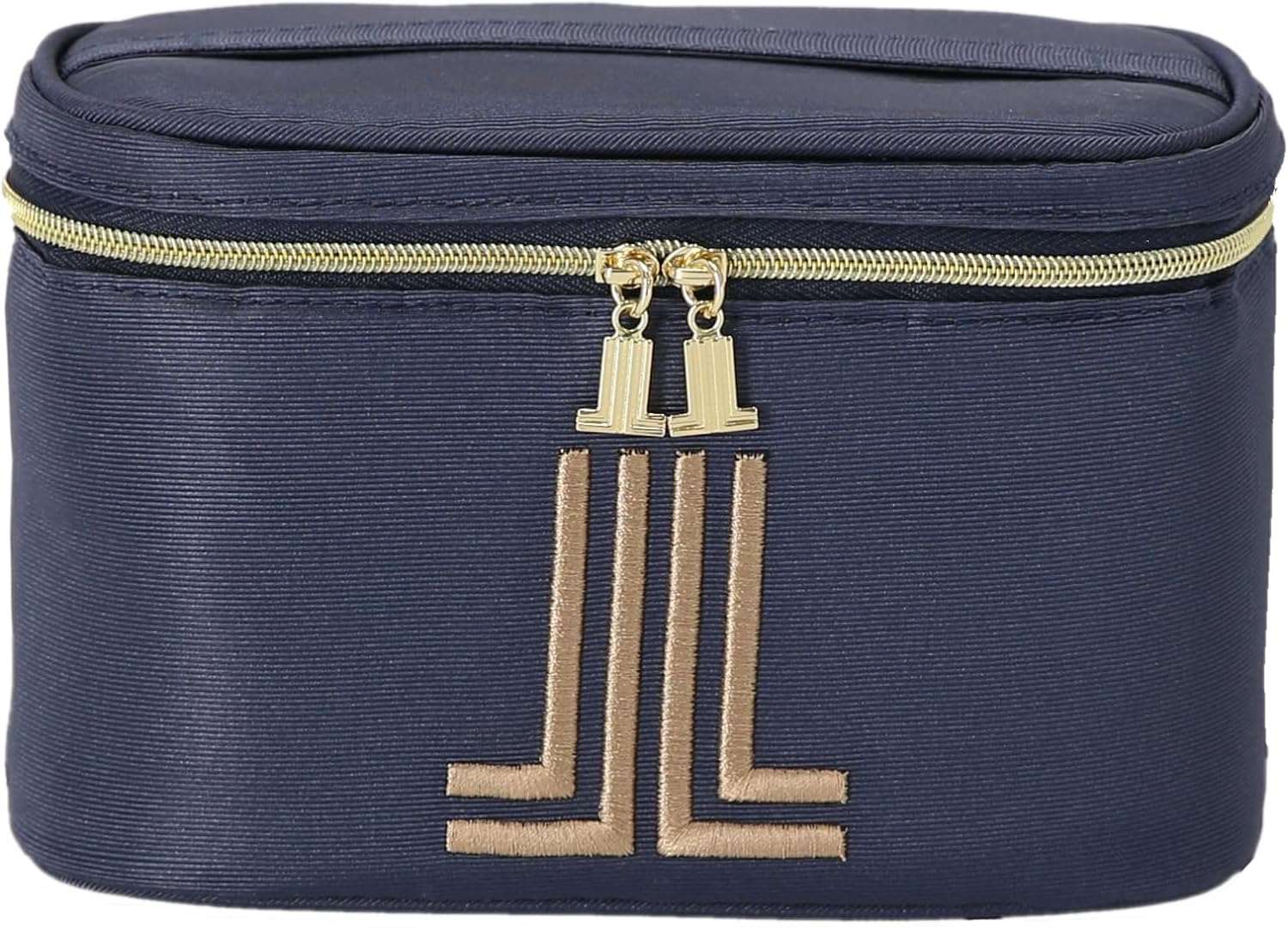 Lanvin Collection Women'S Vanity Pouch 08704202 Pouch Women 08704202B Navy [B] Approx. Width 6.5 X Height 4.3 X Depth 3.5 Inches (16.5 X 11 X 9 Cm), Navy [B], 約 横16.5Cm&times;縦11Cm&times;マチ9Cm
