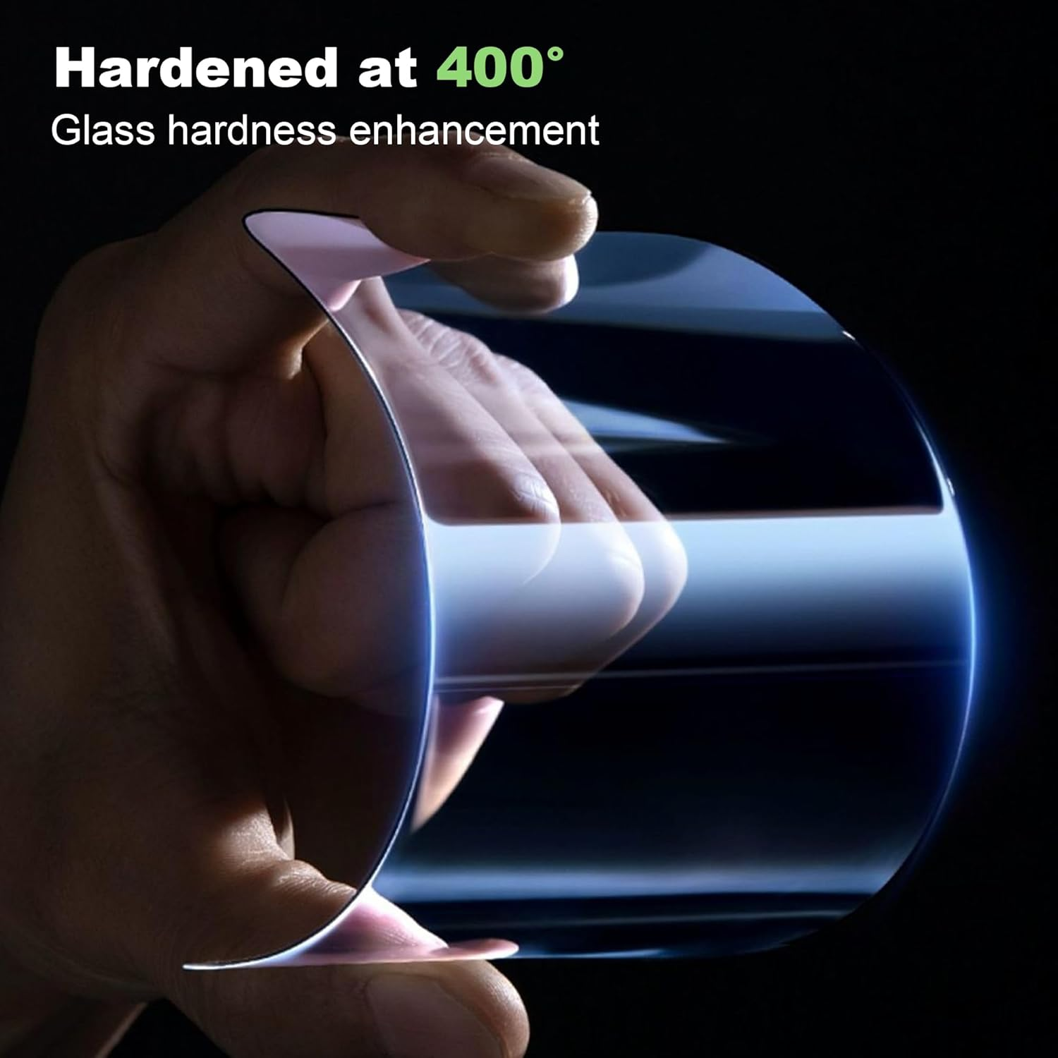 Fitudoos for OPPO A5X 4G/5G [Pack of 2] Tempered Glass Screen Protector + Camera Tempered Glass Film [1 Piece], [9H Hardness], [0.33 Mm] [Ultra Clear], [Anti-Scratch-Free and Oil], [No-Bubble] - Edge 550/850 image number 6