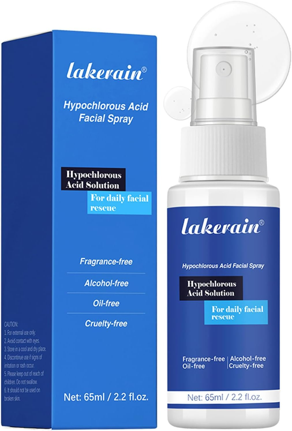 Hypochlorous Acid Face and Skin Spray,65Ml Soothing Facial Spray Face Toner, Hypochlorous Acid Spray for Red and Swollen Skin, Broken Skin Calming Emulsion for Sensitive Skin image number 3