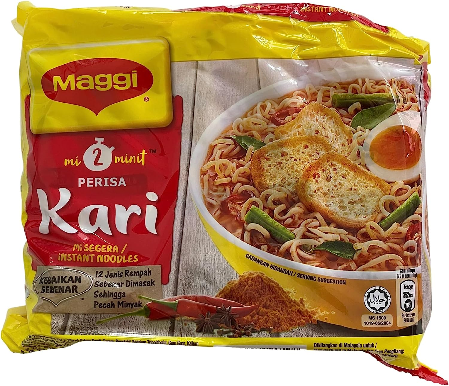 Nestle Maggi Mee Curry Noodle, 5X79 G image number 2