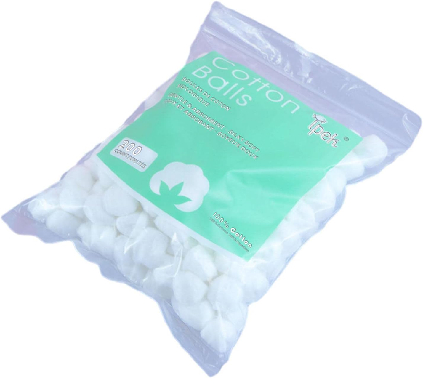 Cotton Wool Balls - White Cotton Balls for Baby - Makeup Cleaning Tool Absorbent Lightweight for Household Needs Skin Prep Wound Cleansing Everyday image number 5