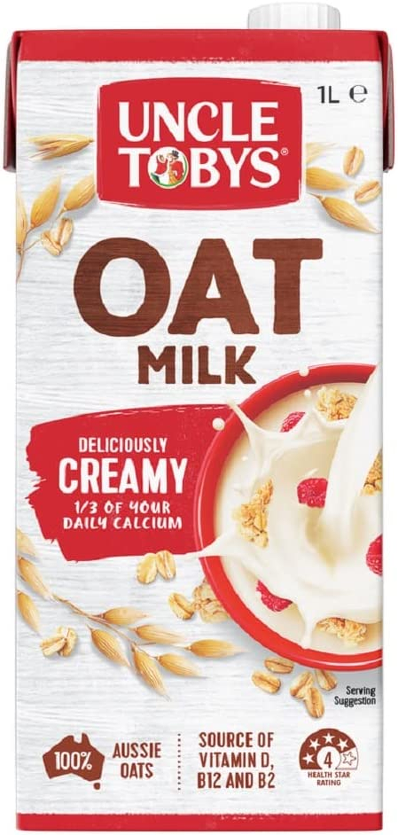 Uncle Tobys Oat Milk 1 Litre, Pack of 8 image number 1