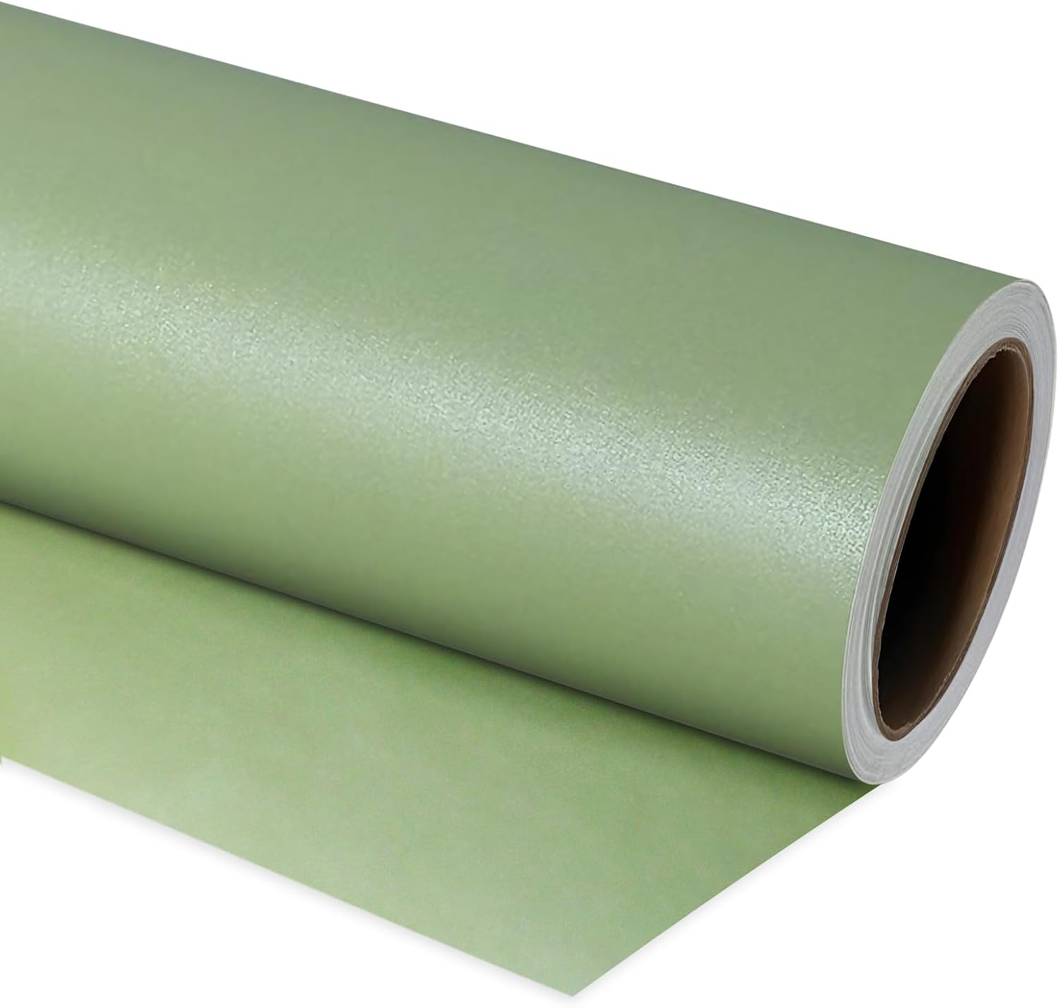Fayrvind Sage Green Wrapping Paper Roll, 17 Inch X 32.8 Feet Solid Color Pearlescent, Luxury Gift Wrapping Paper for Baby Shower, Wedding, Birthday, Christmas, DIY Project, Gift Wrap Paper Roll